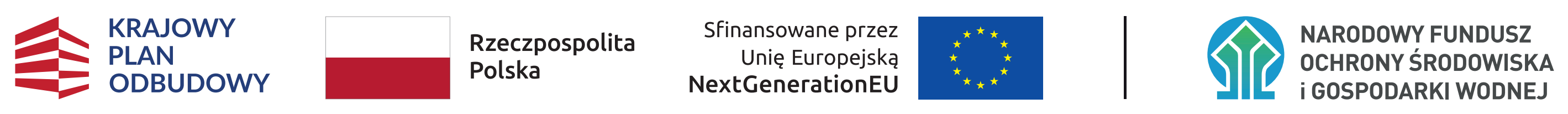 Logo NFOŚiGW, KPO, Rzeczpospolita Polska, Unia Europejska